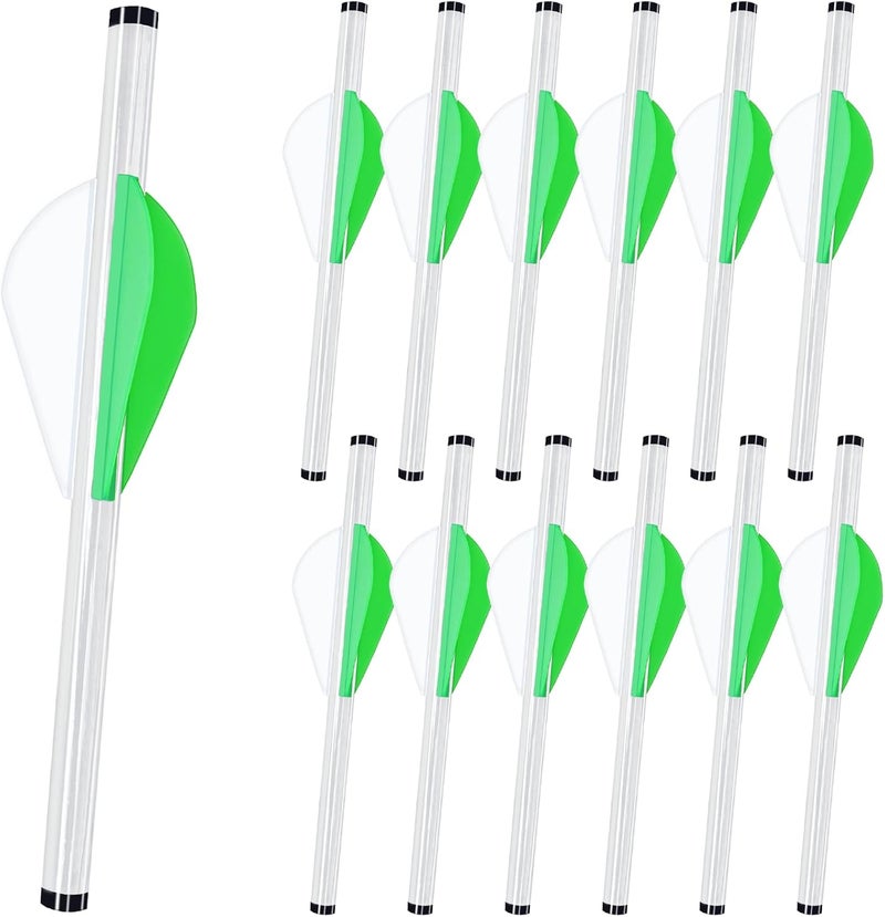 LEANPRO Store 12-Pack Shrink Fletch with 2 Inch Vanes, Stretch Arrow Wraps Universal Fit for Arrows and Bolts, DIY Archery Fletching Tool - Image 1